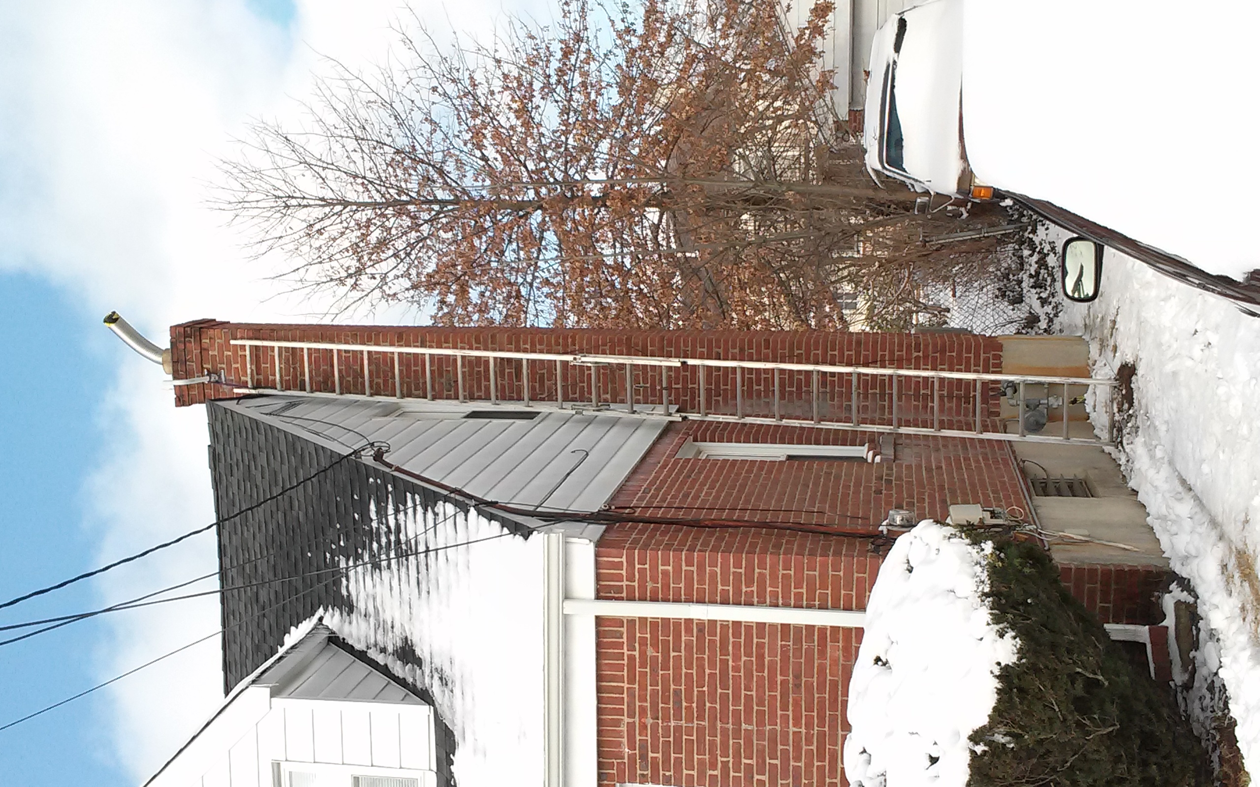 Stainless steel chimney liner installation in New Hyde Park, NY